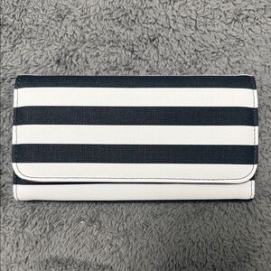 Kut from the Kloth Black and White Striped Wallet